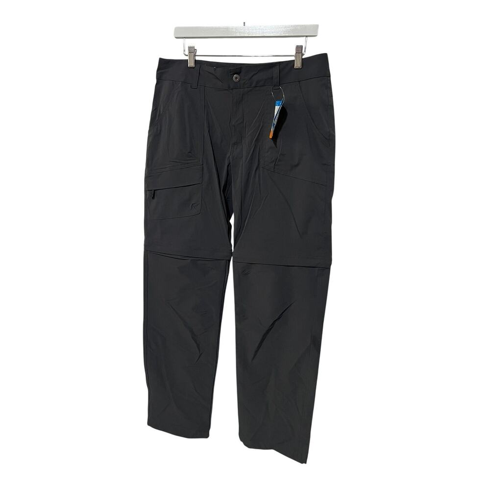 Columbia Womens Size 14 Kestrel Trail Stretch Omni-Shield Convertible Pants Gray